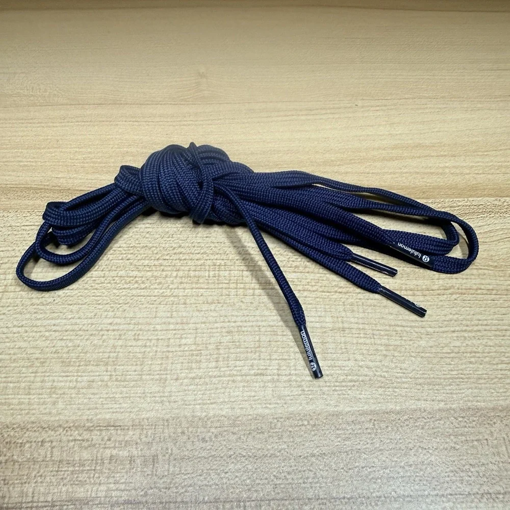 Shoelaces LULULEMON 54 inches (137cm) Heavy Duty Flat Navy Shoelaces - Picture 3 of 3